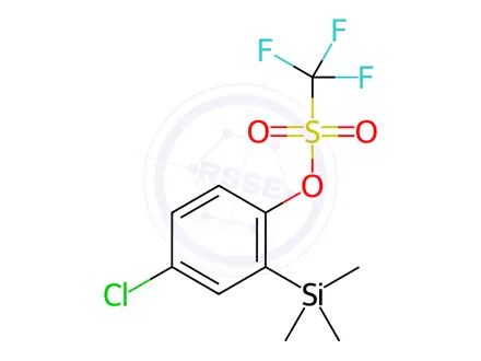 Chemical structure of 4-Chloro-2-(trimethylsilyl)phenyl trifluoromethanesulfonate