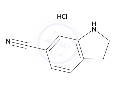 Chemical structure of 2,3-Dihydro-1H-indole-6-carbonitrile