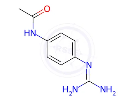 Chemical structure of n-(4-Guanidinophenyl)acetamide
