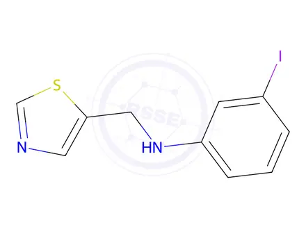 Chemical structure of 3-Iodo-N-(thiazol-5-ylmethyl)aniline