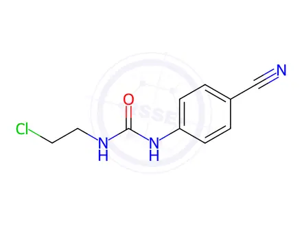 Chemical structure of N-(2-Chloroethyl)-N'-(4-cyanophenyl)urea