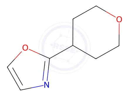 Chemical structure of 2-(oxan-4-yl)-1,3-oxazole