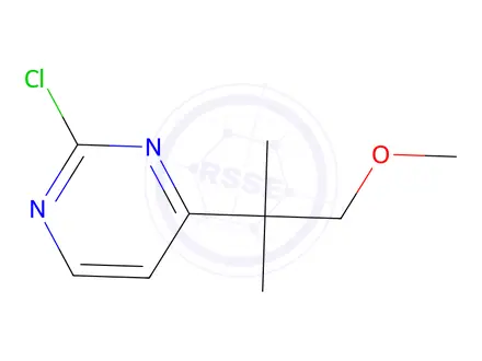 Chemical structure of 2-Chloro-4-(1-methoxy-2-methylpropan-2-yl)pyrimidine