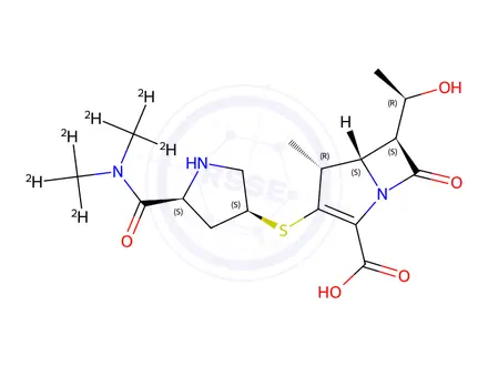 Chemical structure of Meropenem-D6