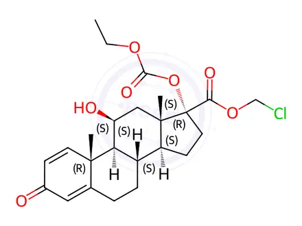 Chemical structure of Loteprednol etabonate