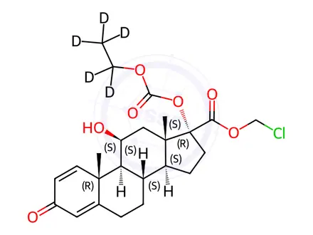 Chemical structure of Loteprednol Etabonate-d5