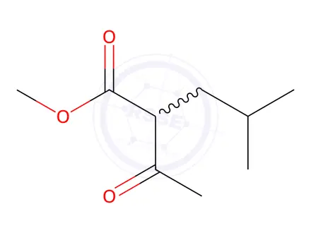 Chemical structure of Methyl 2-acetyl-4-methylpentanoate