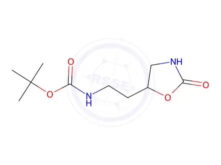 Chemical structure of tert-Butyl (2-(2-oxooxazolidin-5-yl)ethyl)carbamate