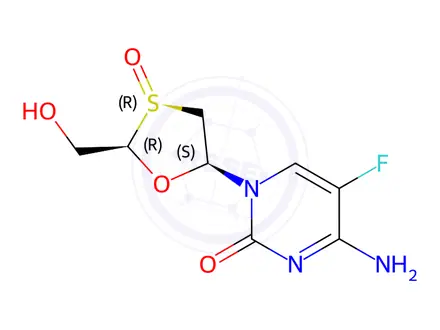 Chemical structure of Emtricitabine Sulfoxide Isomer 1