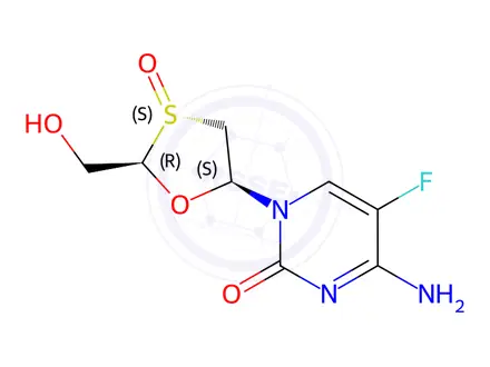 Chemical structure of Emtricitabine Sulfoxide Isomer 2