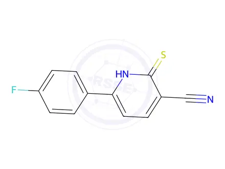Chemical structure of 6-(4-Fluorophenyl)-2-thioxo-1,2-dihydropyridine-3-carbonitrile