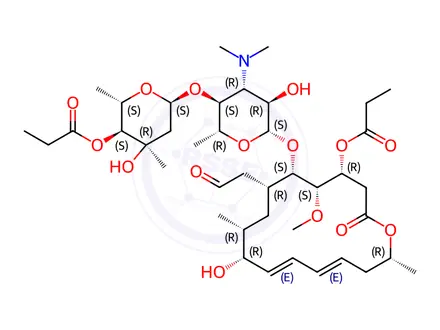 Chemical structure of Midecamycin