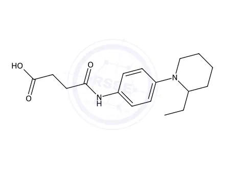 Chemical structure of 4-((4-(2-Ethylpiperidin-1-yl)phenyl)amino)-4-oxobutanoic acid