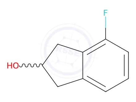 Chemical structure of 4-fluoro-2,3-dihydro-1H-inden-2-ol