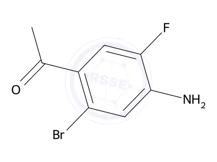 Chemical structure of 1-(4-Amino-2-bromo-5-fluorophenyl)ethanone