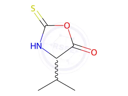 Chemical structure of 5-Oxazolidinone,4-(1-methylethyl)-2-thioxo-(9CI)