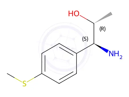Chemical structure of (1S,2R)-1-AMINO-1-(4-METHYLTHIOPHENYL)PROPAN-2-OL