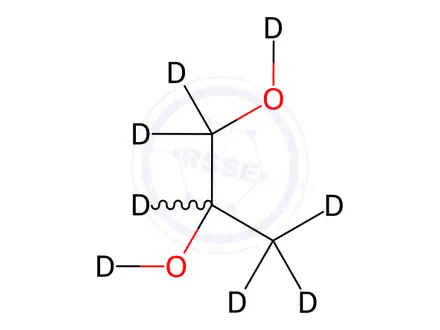 Chemical structure of (±)-1,2-Propanediol D8