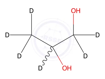 Chemical structure of (±)-1,2-Propane-d6-diol