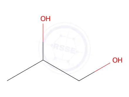 Chemical structure of PROPYLENE GLYCOL