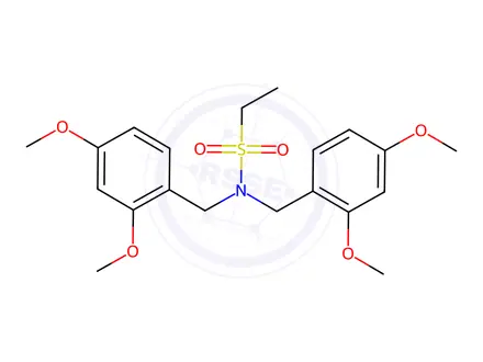 Chemical structure of N,n-bis(2,4-dimethoxybenzyl)ethanesulfonamide