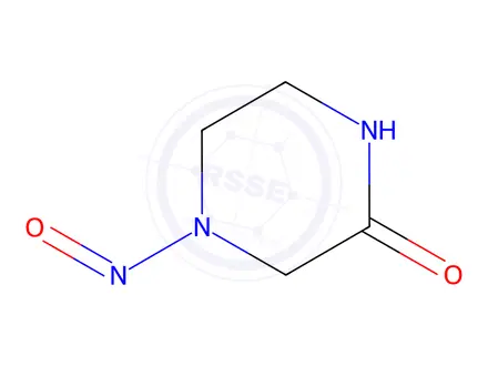 Chemical structure of 4-Nitrosopiperazin-2-one