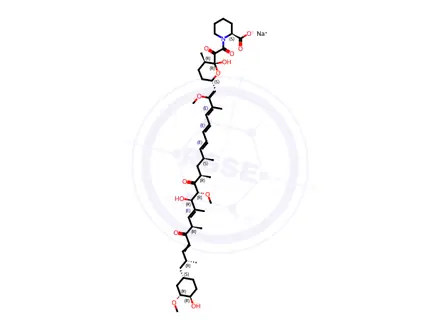 Chemical structure of (19E/Z)-seco Rapamycin Sodium Salt (~80% by HPLC)