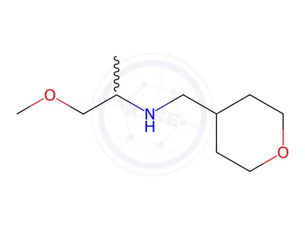 Chemical structure of 1-Methoxy-N-((tetrahydro-2H-pyran-4-yl)methyl)propan-2-amine