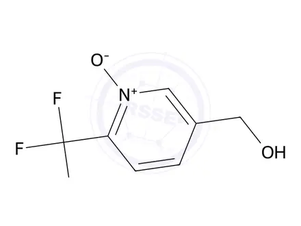 Chemical structure of 5-(hydroxymethyl)-2-(trifluoromethyl)pyridin-1-ium-1-olate