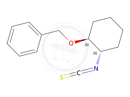 Chemical structure of (1S,2S)-(+)-2-BEnzyloxycyclohexyl isothiocyanate