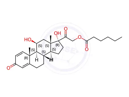 Chemical structure of Prednisolone Caproate