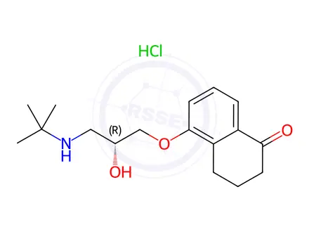 Chemical structure of ent-Levobunolol Hydrochloride (R-Bunolol Hydrochloride)