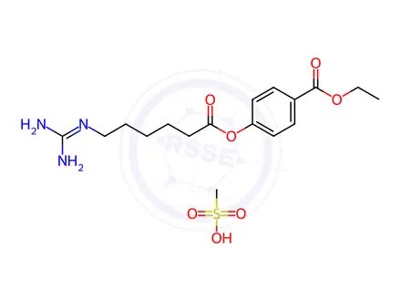 Chemical structure of Gabexate Mesylate