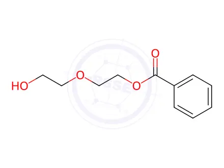 Chemical structure of 2-(2-hydroxyethoxy)ethyl benzoate