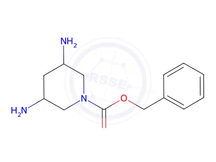 Chemical structure of Benzyl 3,5-diaminopiperidine-1-carboxylate