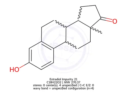 Chemical structure of Estradiol Impurity 70