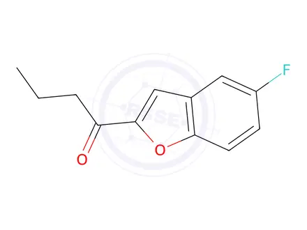 Chemical structure of 1-(5-Fluorobenzofuran-2-yl)butan-1-one