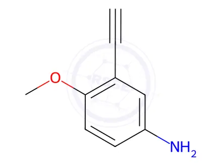 Chemical structure of 3-Ethynyl-4-methoxyaniline