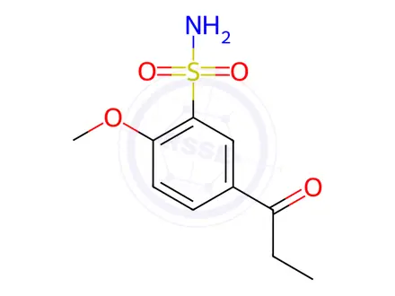 Chemical structure of 1-(4’-Methoxy-3’-sulfonamidophenyl)-1-propanone