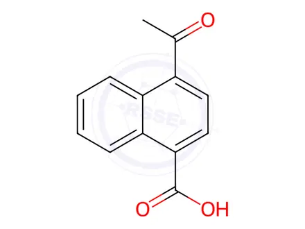 Chemical structure of 4-Acetyl-1-naphthoic Acid