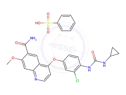 Chemical structure of Lenvatinib Besylate