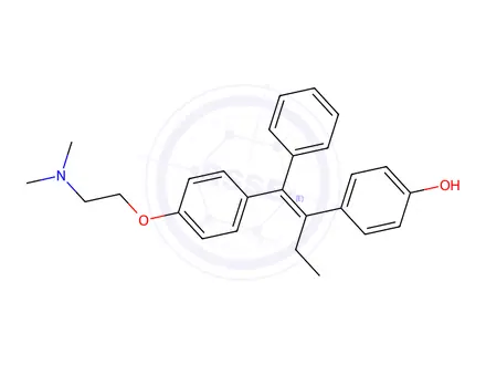 Chemical structure of (E)-4-Hydroxy Tamoxifen