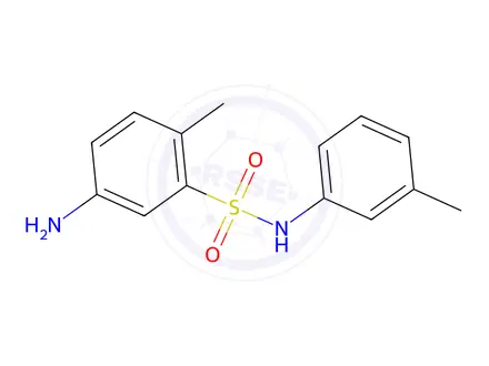 Chemical structure of 5-Amino-2-methyl-N-(3-methylphenyl)benzene-1-sulfonamide