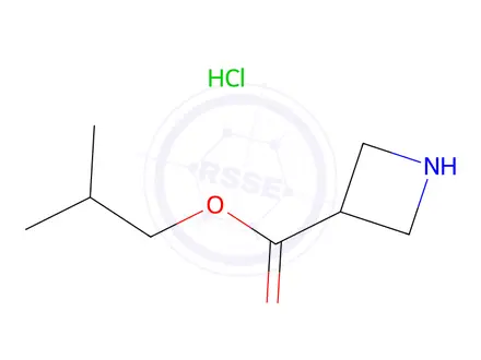 Chemical structure of Isobutyl azetidine-3-carboxylate hydrochloride