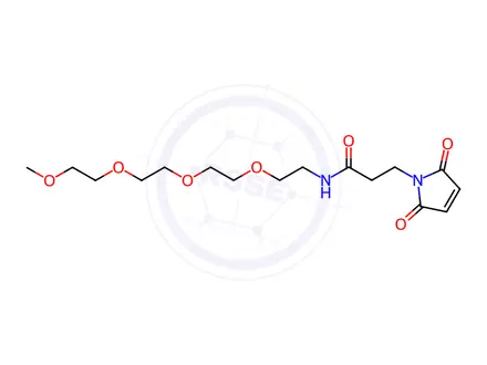 Chemical structure of mPEG4-Mal