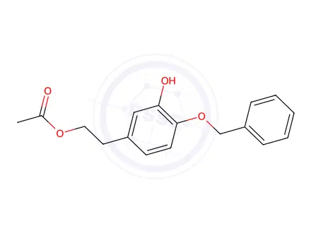 Chemical structure of 4-O-Benzyl-3-hydroxy Tyrosol α-Acetate