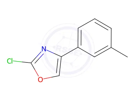 Chemical structure of Oxazole, 2-chloro-4-(3-methylphenyl)-