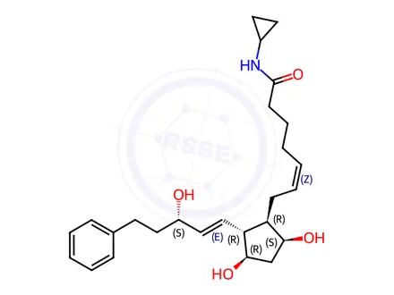 Chemical structure of N-Cyclopropyl Bimatoprost
