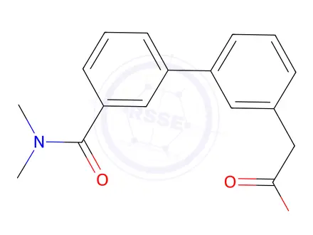 Chemical structure of 3-Carboxymethyl-3'-(dimethylaminocarbonyl)biphenyl