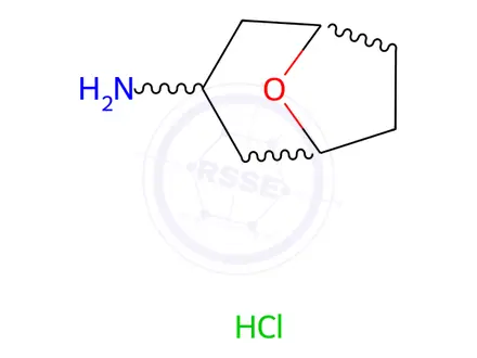 Chemical structure of 8-Oxabicyclo[3.2.1]octan-3-amine hydrochloride